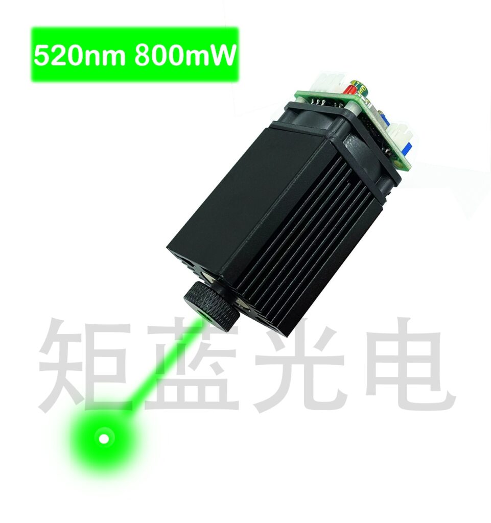 Green 520nm 800mW Laser Diode Module Focusable Dot TTL Analogue Good