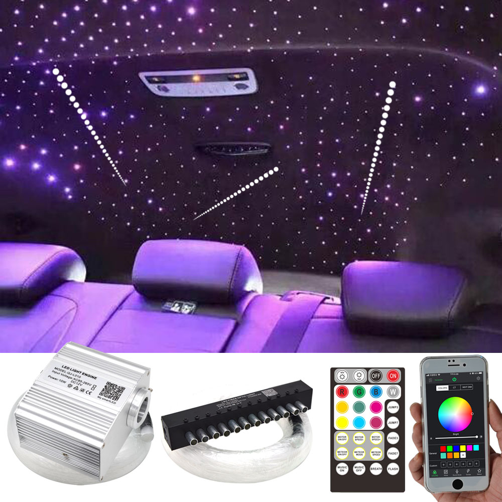 Car Star Lights Twinkle Meteor Starlight Headliner Starry Sky 12v