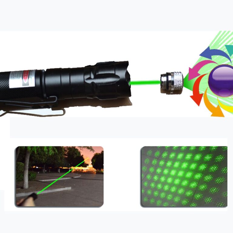 Green laser pointer High powerful 5mw lasers pen Rifle Scope Adjustable ...