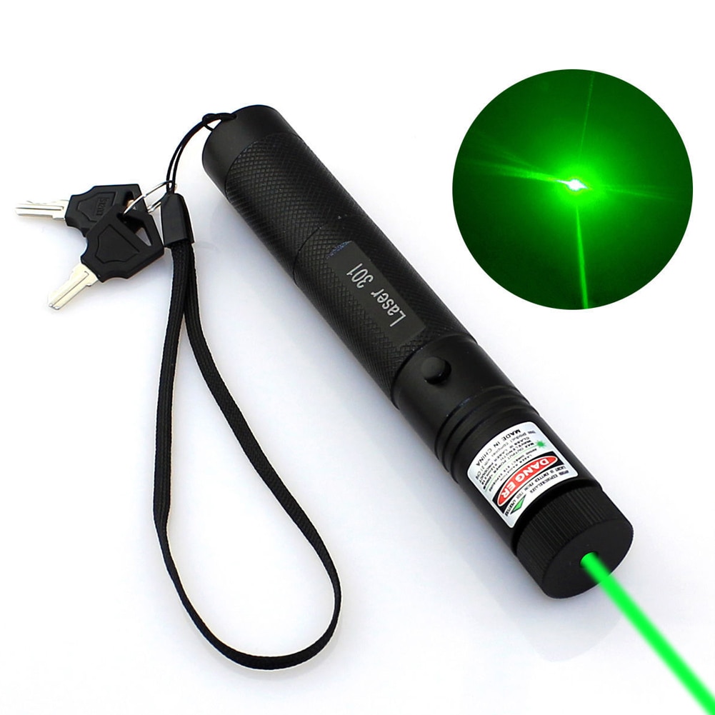 thumbnail interactive-video image 1 of 532nm Green Laser Pointer Pen – 500m Visible Beam, Military Style, Class 1 1 of 2