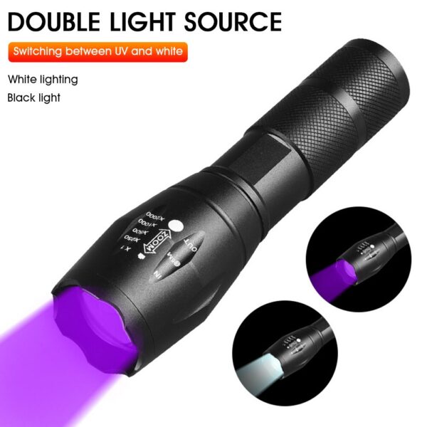 thumbnail image 2 of Dog Light Black Light, Vansky 51 LED Blacklight Pet Urine Detector For Dog/Cat Urine, Dry Stains, Bed Bug, Matching With Pet Odor Eliminator Uv Flashlight 2 of 11