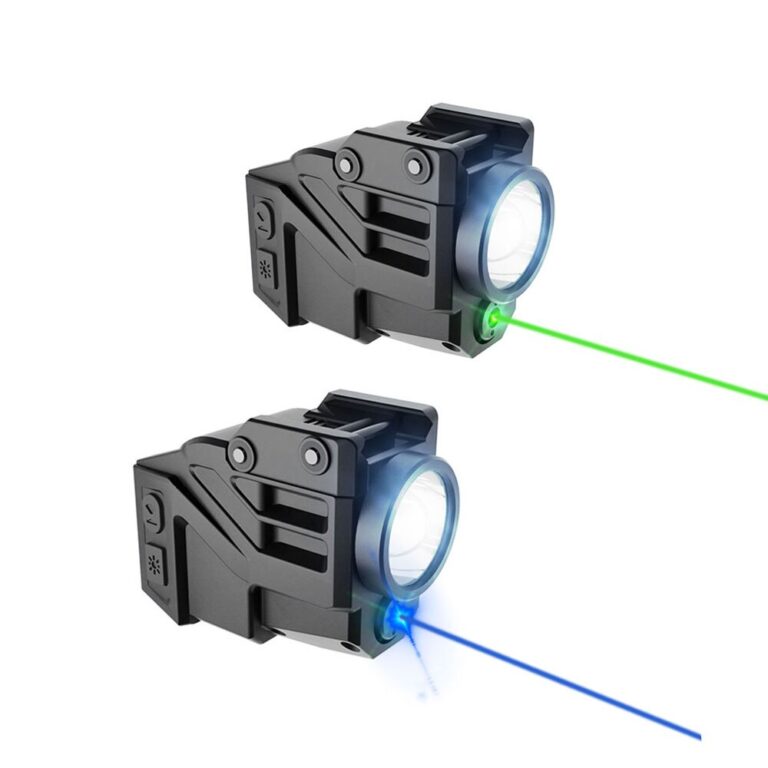 Rechargeable Tactical Laser Flashlight Combo Blue Green Laser Sight for Airsoft Handgun