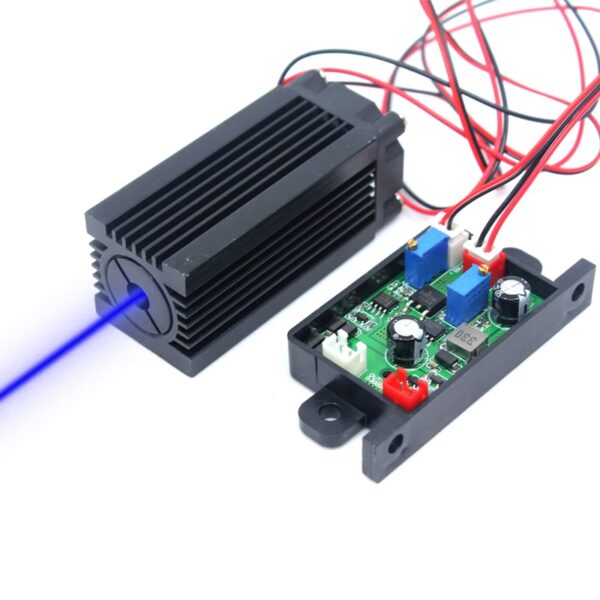 Jolooyo 450nm 80mW Blue Laser Diode Module – Fat Thick Beam, 3V-5V, For Stage Lights & Labs