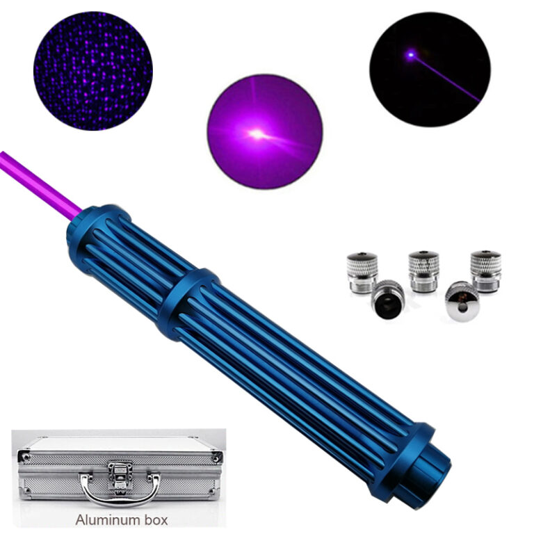 Purple Gun Laser 405nm 1000mw LM810 Gatling Plus Long Gypsophila Laser