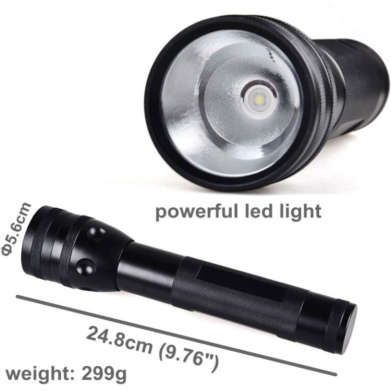 TMWT Super Bright Police Tactical Flashlight 10W XML T6 LED Self