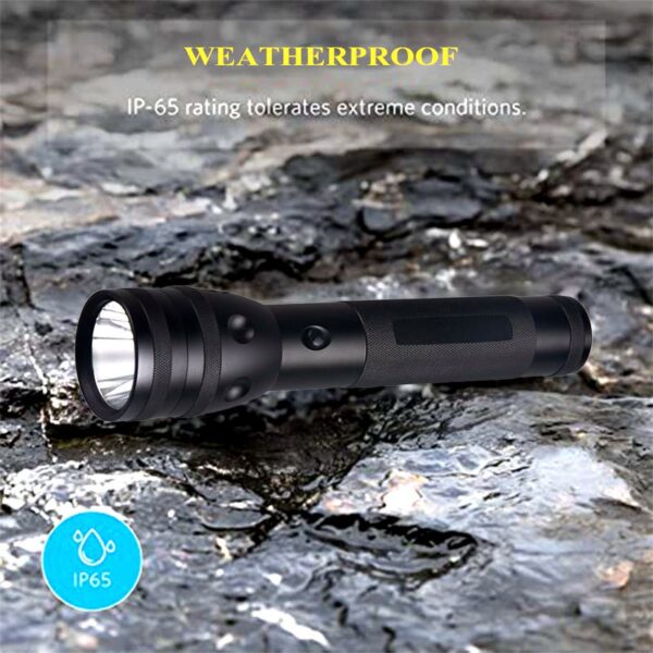 SuperBright LED Zoom Pocket Flashlight – 18650 Tactical Torch For Camping