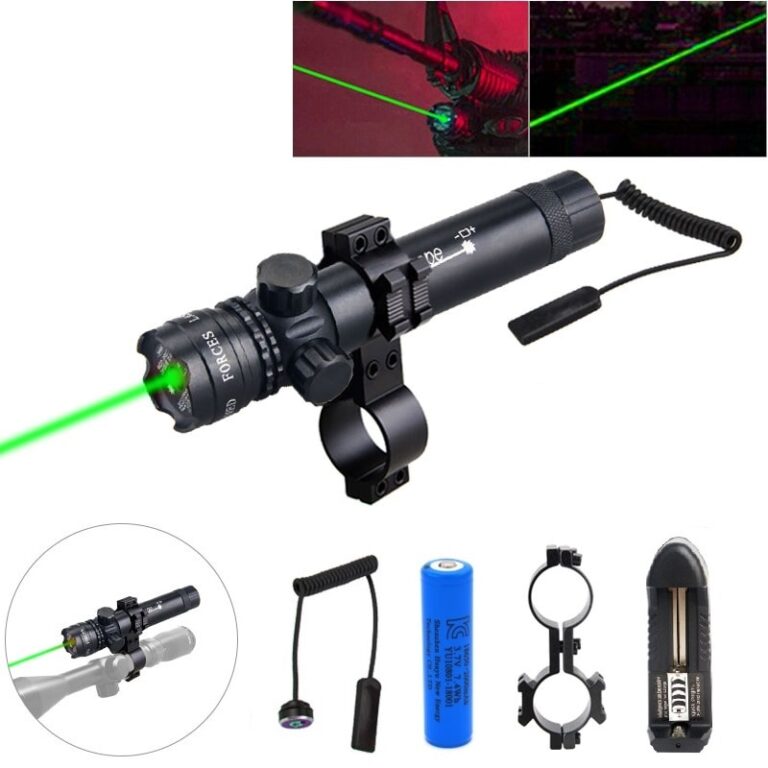 Tactical Green Hunting Laser Dot Sight 532nm Laser Pointer Rifle Weapon ...